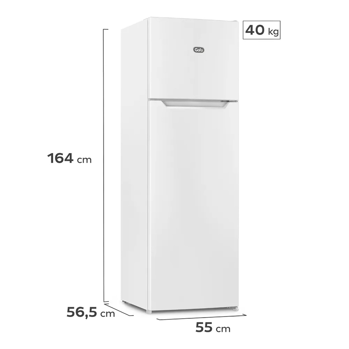 Heladera Gafa 257l Hgf252b Top Freezer Puerta Reversible Blanco